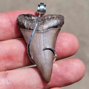 Hook Wrapped Extinct Great White Pendant