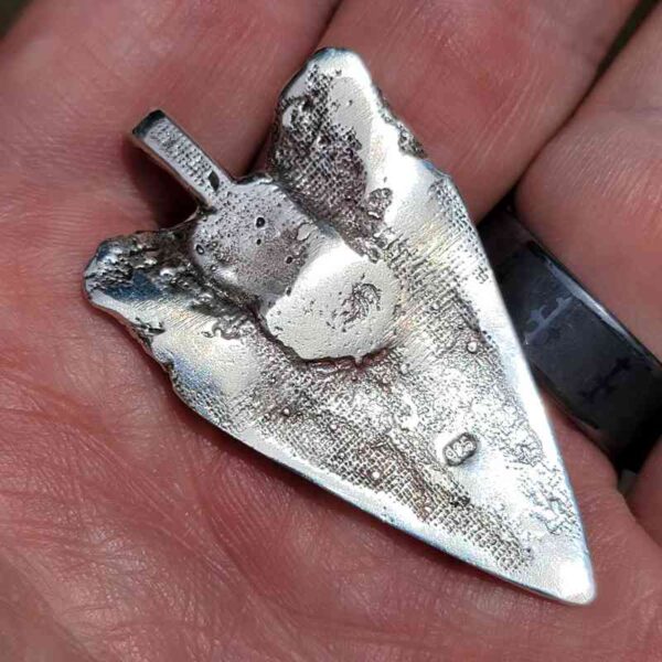 Silver Megalodon Tooth Pendant